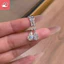 Bông tai nữ đa năng khí chất thời trang Pháp zirconia vàng trắng cá tính