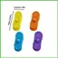Khối giác quan Kích thước bỏ túi 4 mảnh Tiện ích kết cấu Silicone Fidget Đồ chơi Khối giác quan cho lớp học Du lịch tại nhà saixit2vn