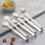 Luckyew Thép Không Gỉ Mini Kẹp Thực Phẩm Cho Đường Viên Đá Nhíp Dễ Thương Nướng Bánh Ngọt Trang Trí Bánh Kẹo Món Tráng Miệng Kẹp TQ