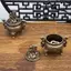 JCSYFAC Vintage Hợp Kim Hương Đốt Sti Giá Đỡ Ba Chân Rỗng Ra Mini Gỗ Đàn Hương Đốt Trà Lễ Trang Trí Nhà Mới