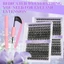 Bộ nối mi 14 hàng Lash Clusters Kit với Lash Bond và Seal Nhíp để tự ứng dụng tại nhà