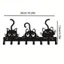 CIFbuy Móc mèo kim loại đen treo tường - Quà tặng Giáng sinh Gothic, Trang trí Halloween, Nghệ thuật năm mới cho phòng ngủ