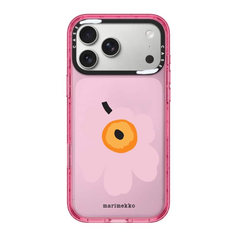 CASECASE X Marimekko Unikko Ốp lưng màu đen / xanh da trời / hồng Bộ sưu tập kẹo Fizz Màu sắc rõ ràng cứng từ tính Vỏ tác động cho Apple IPhone 13 14 15 16 17Pro Max Plus Có hộp