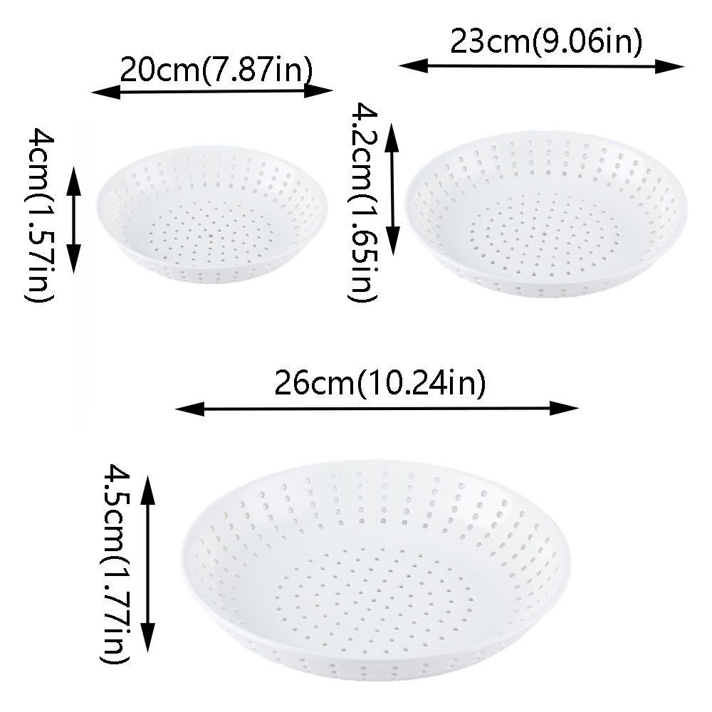 Tấm hấp đục lỗ bằng gốm DONOVANQQ, Khay hấp gốm hình tròn sáng tạo, Cấu trúc xốp chịu nhiệt độ cao màu trắng đa năng Đĩa thoát nước rỗng Sử dụng tại nhà