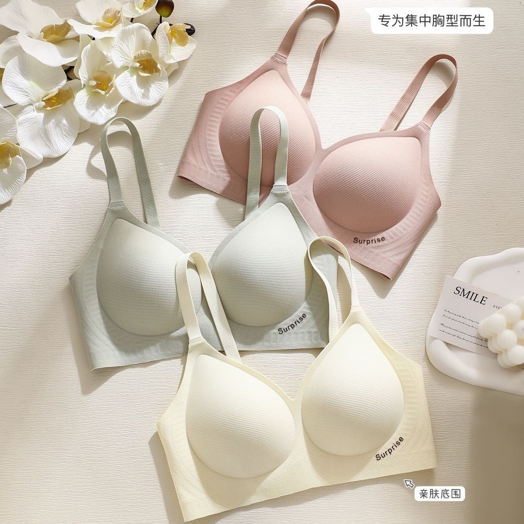 Simple Jelly Strip Hỗ trợ mềm Cốc cố định Đồ lót nâng ngực nhỏ không có vòng thép