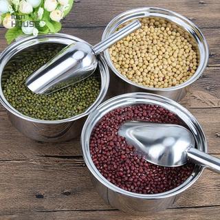 PlumHOUSE Thép không gỉ Kẹo Ngọt Dụng Cụ Cạo Đá Buffet Thanh Đo Thực Phẩm Muỗng Xẻng VN
