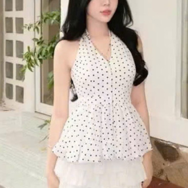 Áo Yếm Chấm Bi Hở Lưng Dáng Bí Siêu Hot DOTTIE TOP Siêu Xinh Kenco clothing M362