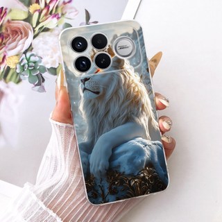 Dành Cho Xiaomi Redmi K90 Pro Max Vỏ Thời Trang Thoáng Mát Rồng Hổ Sư Tử Silicon Mềm Trong Suốt TPU Bảo Vệ Cho Poco F8 Ultra Ốp Lưng