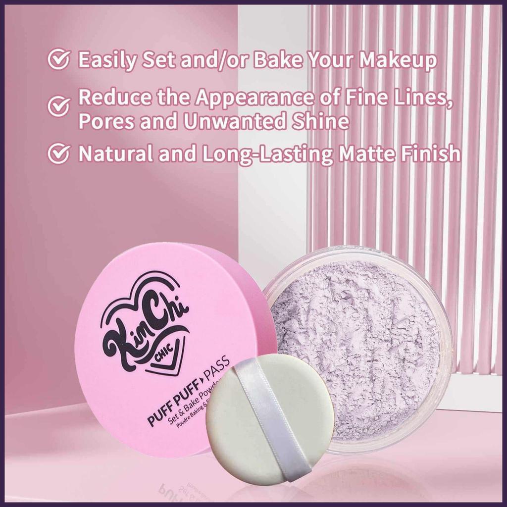 Beauty Setting Powder Matte Soft Makeup Powder Natural Light Highlighter Trang điểm du lịch ngoài trời hàng ngày ewoekvn