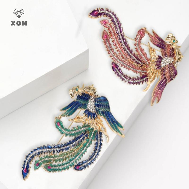 Trâm Cài Áo Hình Chim Dùng Pin Cho Nam và Nữ - Phụ Kiện Quà Tặng Thời Trang