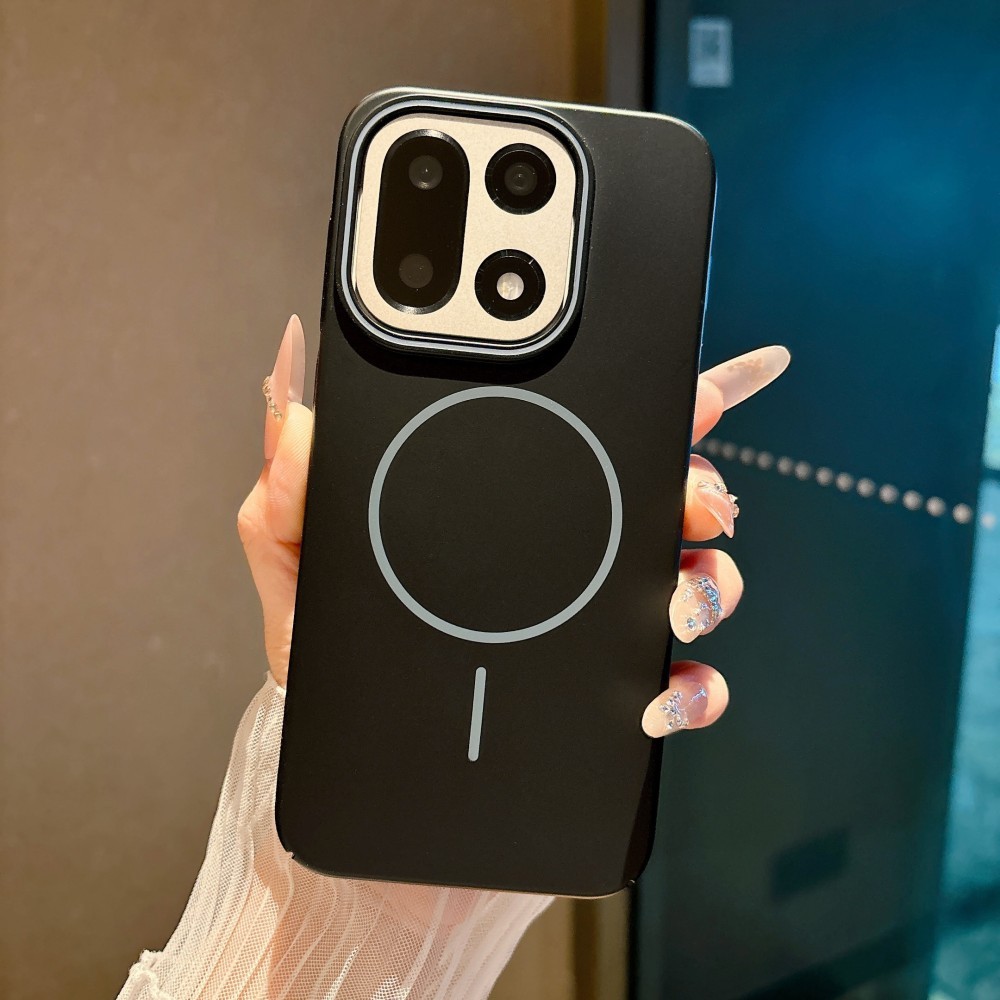 Skin Feel Hard PC Back Ốp Điện Thoại Từ Tính Cho Oneplus 15 13 13T 13S 13R ACE 6 5 Pro Có Nút Bảo Vệ Chống Rơi Vỏ Thời Trang Đơn Giản