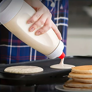 Máy phân phối bột với các vạch đo lường, dùng cho pancake, bánh quế và làm bánh tại nhà