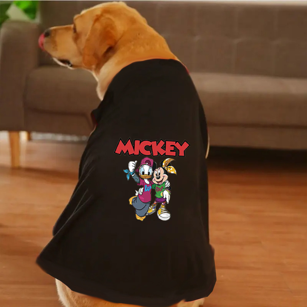 Áo ba lỗ lớn 3XL-6XL, in hình Mickey, Tom, Jerry, Vải thoải mái, Chống nắng, Khả năng thở và khả năng giặt máy, Thích hợp cho tất cả các giống chó lớn.