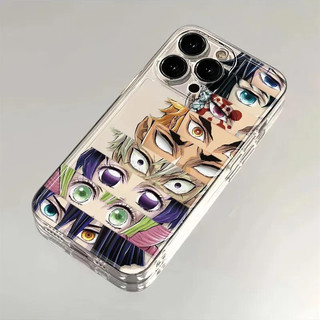 Anime Demon Slayer Kimetsu No Yaiba Infinity Castle Casing Cho OPPO A38 A18 A79 A98 A78 A60 Reno 10 5G 8 10 Pro Plus Realme C75 9 Pro 5G Ốp Điện Thoại Trong Suốt Họa Tiết TPU Mềm Silicone
