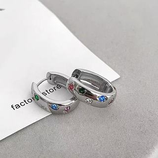 S925 Bạc Khóa Tai Ngôi Sao Đơn Giản - Quà Tặng Thời Trang Cho Nữ