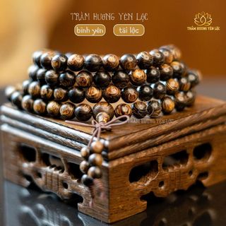 Vòng Tay Trầm Hương 108 Hạt Sánh Chìm - TRẦM HƯƠNG YÊN LỘC