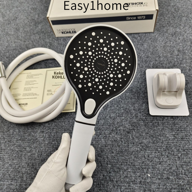 【 KOHLER 】Đầu vòi sen lọc trắng hoàn toàn mới, tăng áp lực, không gây đau, ba chức năng, vòi sen cầm tay gia đình, vòi s