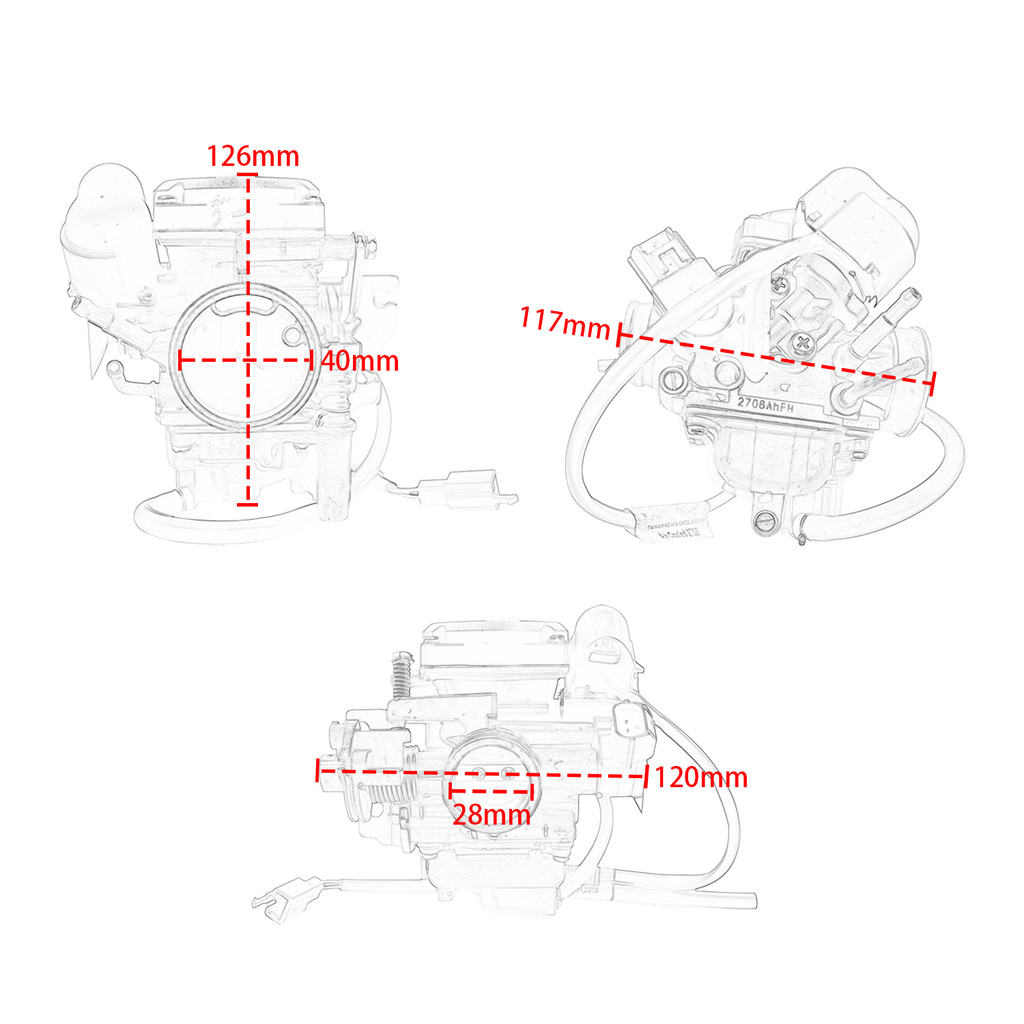 Phụ kiện chất lượng cao moto Xe tay ga Bộ chế hòa khí Phụ tùng thay thế cho Vespa Piaggio LX 150 4T 2V 4T NOABS Sport E3 CM156011