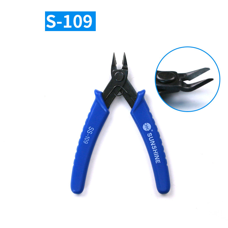 SUNSHINE SS-109 Kìm chéo Mini Dây cắt dây Tước đa năng Vũ nữ thoát y Dao Crimper Crimper Dụng cụ sửa chữa Cắt cáp