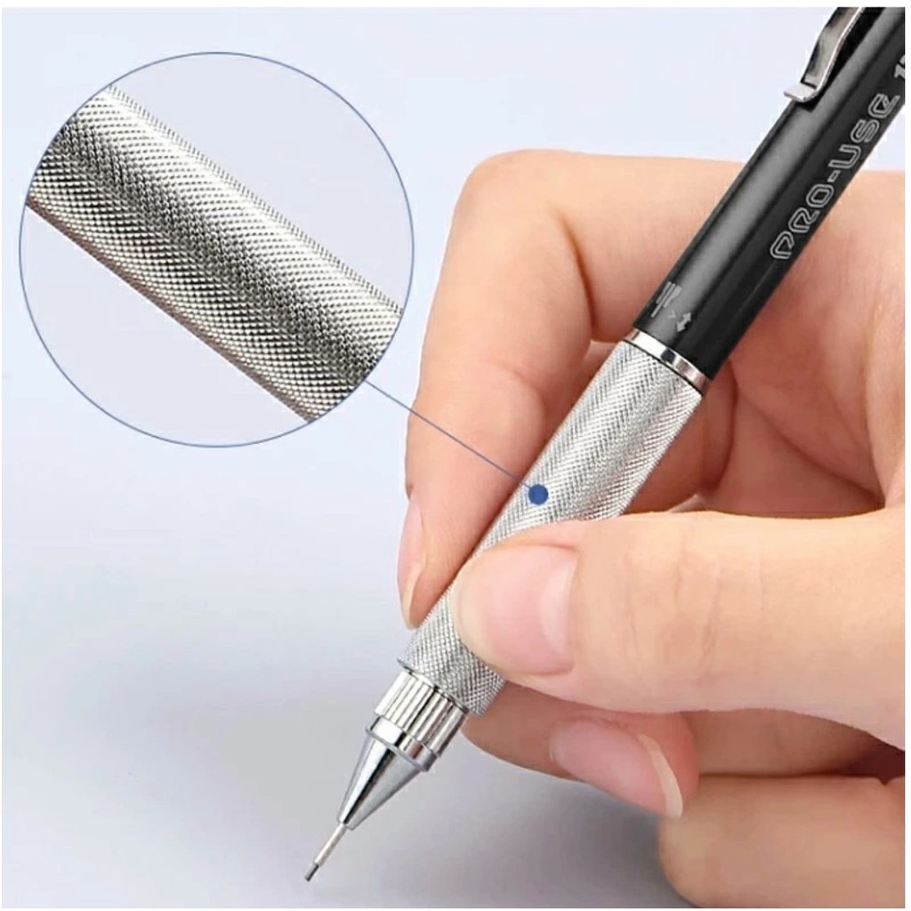 Platinum Pro-Use 171 But Chi Kim Loai MSDA-1500/0.7mm Den 0.9mm Trang/Than Kim Loai/Nhat Ban