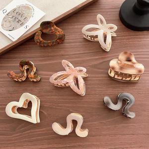 Mùa Hè 2025 Cao Cấp Acetate Half-Tie Tóc Nữ Đầu Lưng Kẹp Sang Trọng Cao Đuôi Ngựa Mũ Đội Đầu