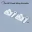 HFTOY 1 Bộ Landing Gear Bánh Trước Vô Lăng Tay Lái + Gắn Thích Hợp Cho RC Máy Bay Cánh Cố Định Các Bộ Phận DIY ~