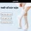Tất vớ LADICARE sợi tự nhiên Unisex thời trang nam nữ trắng đen dày dặn, thoáng khí