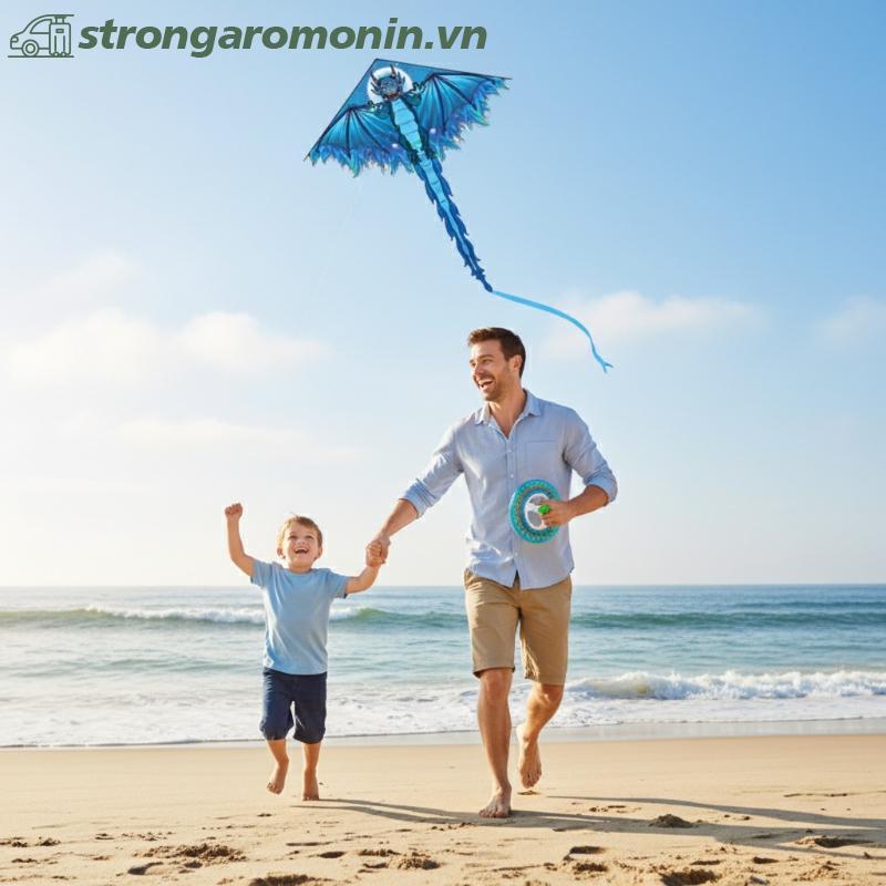 ST Dragon Delta Diều Cho Trẻ Em - Đồ Chơi Bay Ngoài Trời Ripstop Nylon ST