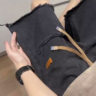 Quần short Denim lỗ rửa nước dành cho nam, thời trang mùa hè Thương hiệu thời trang Mỹ đẹp trai