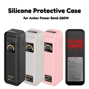 Ốp điện thoại silicon mềm cho ngân hàng điện Anker Prime 20000mAh 220W Bộ sạc di động Vỏ chống trầy xước cho Anker Power Bank 220W Vỏ bảo vệ chống bụi chống sốc