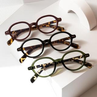 Chống Bức Xạ Ánh Sáng Xanh Chặn Kính Quang Sắc Khung Nhỏ Kim Loại Vuông Hình Bầu Dục Cho Nam Nữ Unisex Phong Cách Kính Mắt Quà Tặng