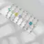 PNPIA- Vòng Tay Cỏ Ba Lá Bốn Lá Cho Nữ 1 Chiếc Dây Xích Có Thể Điều Chỉnh Opal Zircon Tinh Tế Luy Charm Lễ Hội Trang Sức