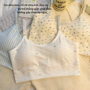 Áo ngực Cotton có đệm không dây, thích hợp cho bé gái 9-13 tuổi