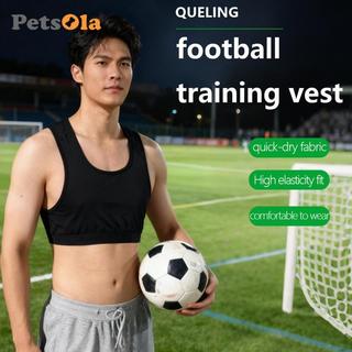 Áo vest theo dõi bóng đá, áo tập luyện có túi thoải mái khô nhanh để theo dõi hoạt động