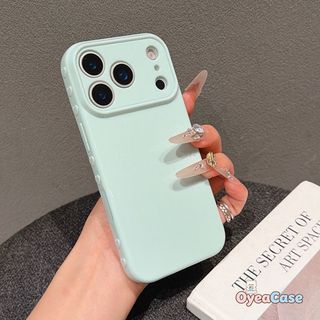 Ốp điện thoại siêu mỏng hình trái tim lớn lên 3D cho iPhone 17 Air 17E 16 15 Plus Pro Max 17ProMax 16ProMax Pastel màu trơn Vỏ cửa sổ máy ảnh lớn cho bé gái