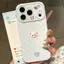 Ốp lưng iPhone 12 Pro chó con điểm nhũ xinh đẹp phong cách nữ sinh nhẹ nhàng