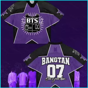 SY3 BTS ARIRANG jersey Unisex Xu hướng thời trang mùa hè Áo thun ngắn tay KPOP YS3