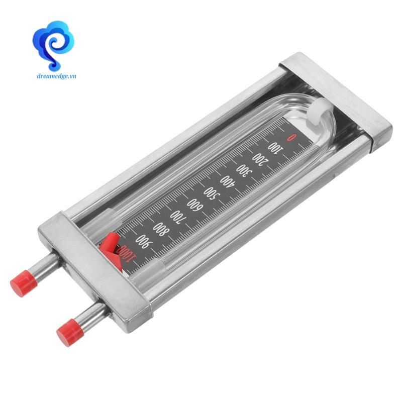 [dreamedge] Đồng hồ đo áp suất áp suất ống chữ U bằng thép không gỉ Máy đo chênh lệch Máy kiểm tra ống chân không Máy đo áp suất có độ chính xác cao