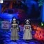 Cặp song sinh đáng sợ Halloween Yard Dấu hiệu cọc Đồ dùng dự tiệc Trick-or-Treeing ngoài trời cho hiên nhà sân vườn ngoài trời