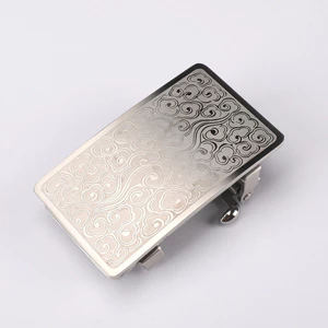 Đầu khóa thắt lưng bằng thép không gỉ 00516 / Vỏ bọc thiên đường và trái đất phong cách mới / Chiều rộng bên trong 3,9cm / Khóa không lỗ / Phong cách kinh doanh nam / Khóa thắt lưng đeo bên trong / Khóa thắt lưng thép nguyên chất