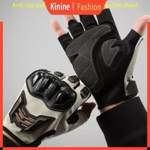 KIN Linh Hoạt Nửa Ngón Găng Tay Xe Máy Lưới Thoáng Khí Găng Tay Bảo Vệ Nửa Ngón Thiết Bị Đi Xe Đạp