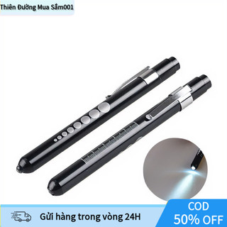 [COD] Bút Đèn Pin Khám Bệnh Cần Thiết Màu Đen - Ánh Sáng Trắng, Pin AAA, Dài 14cm,Dụng Cụ Hỗ Trợ Khám Bệnh Hiệu Quả