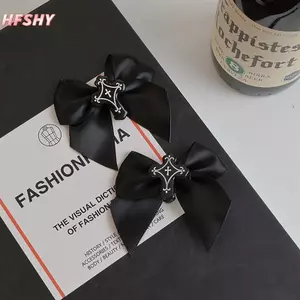HFSHY Halloween Bla Nơ Kẹp Tóc Chữ Thập Y2k Gothic Thời Trang Punk Kẹp Tóc Dự Tiệc Phụ Kiện Tóc Trang Trí Quà Tặng VN