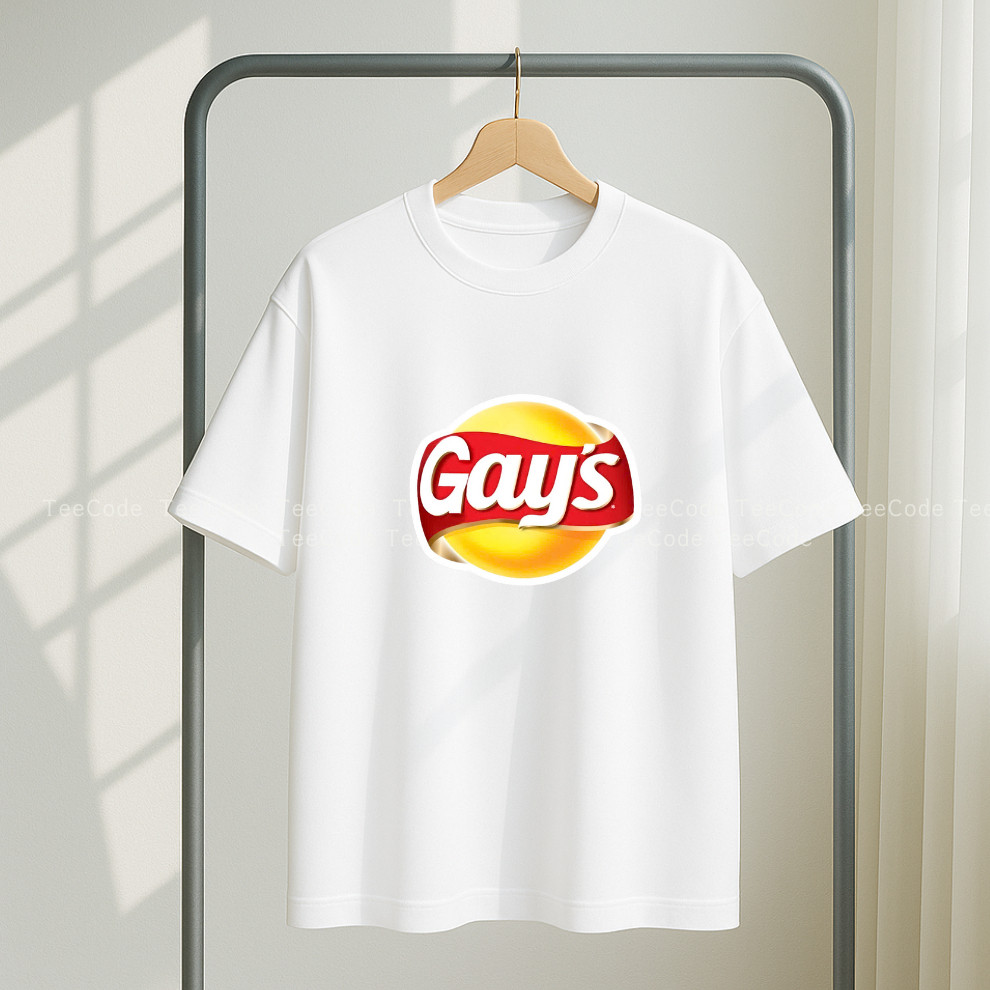 （Giao hàng 24h）Angela Áo Thun In Chữ GAY'S Hài Hước Nam Nữ Unisex Cổ Tròn In Slogan Hot Trend Local Brand
