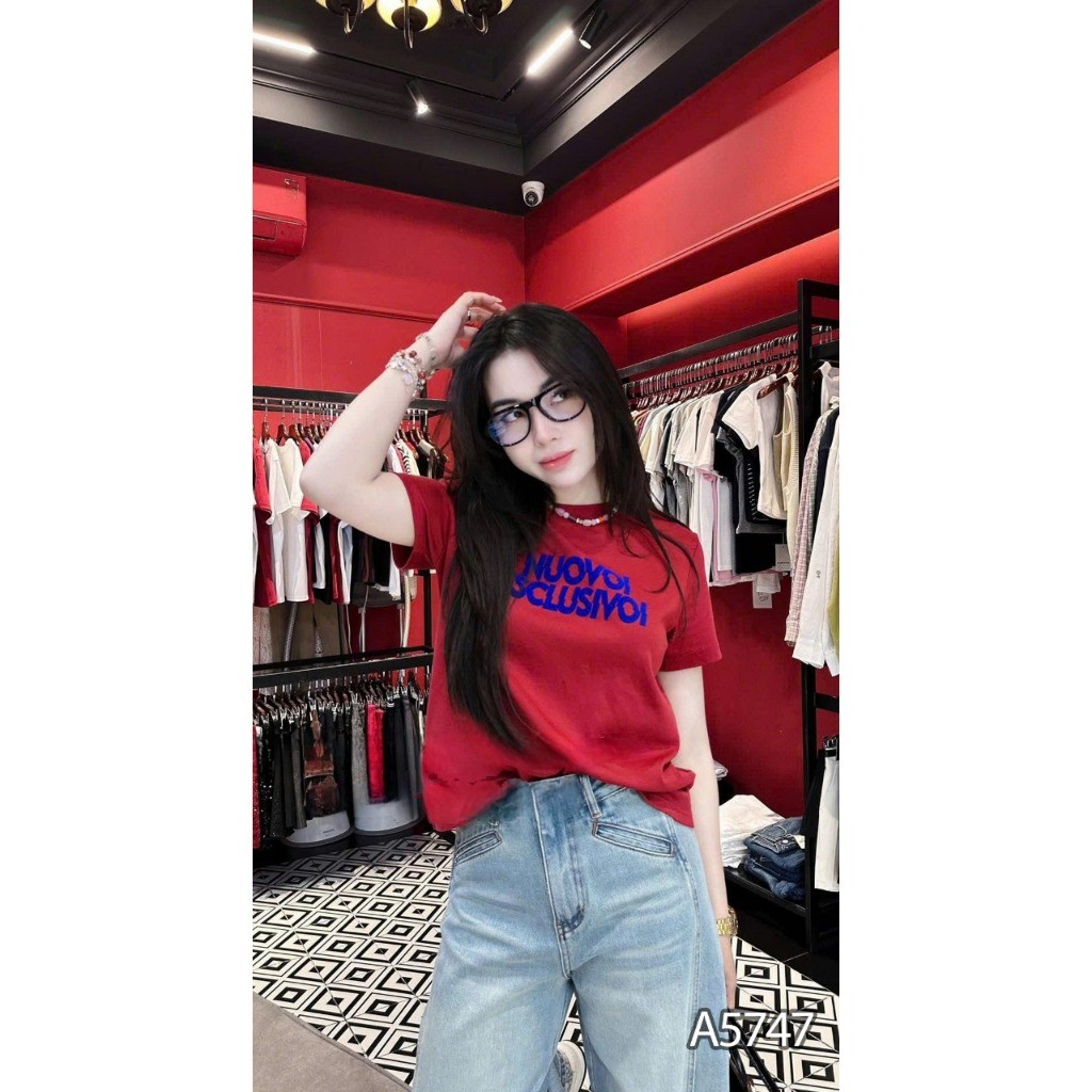 （Giao hàng 24h）Angela Áo Thun Nữ Kim Anh Boutique Chất Liệu Cotton 100% Thoáng Mát Phong Cách Trẻ Trung