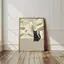 Trừu Tượng Mèo Đen Vẽ Poster Mèo Dễ Thương Pop Minh Họa In Canvas Tranh Thẩm Mỹ Tường A