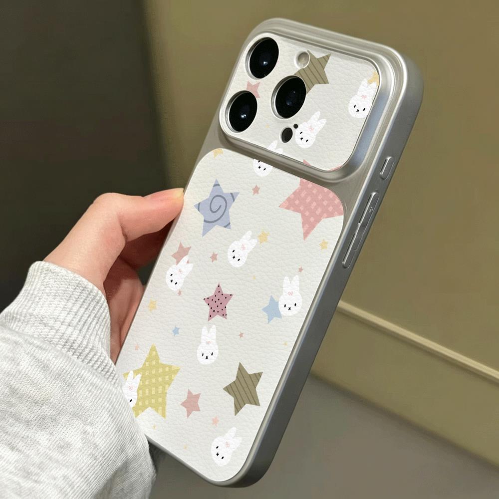 Ốp lưng iPhone hình ngôi sao màu sắc, dễ thương, chống sốc, phù hợp iPhone 17/16/15/14