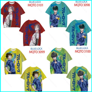 SY3 Xanh Khóa Áo Thun Anime Unisex Tee Cosplay Bachira Meguru Isagi Yoichi 3D Áo Sơ Mi Tay Ngắn Hàng Đầu Thường Ngày Plus Kích Thước Y