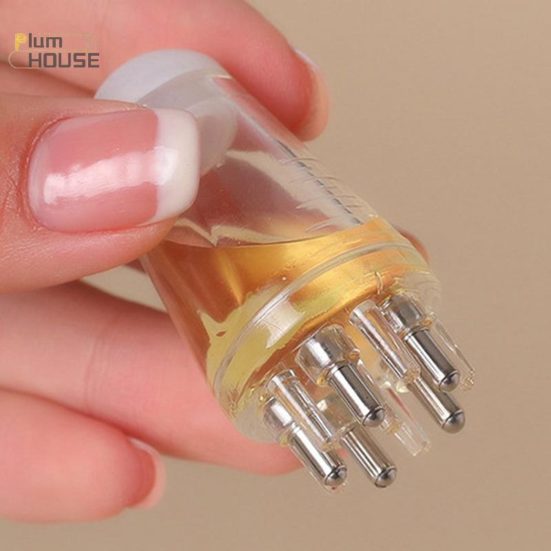PlumHOUSE Da Đầu Applicator Massage Lược Tăng Trưởng Tóc Tái Tạo Chất Lỏng Serum Dầu Bàn Chải Nuôi Dưỡng Tóc Rễ Lược Chống Tóc Mất VN