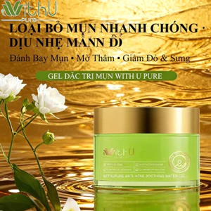 WithUpure Gel Giảm Mụn 50g, Loại Bỏ Mụn Nhẹ Nhàng Phù Hợp Với Da Dầu Da Nhạy Cảm